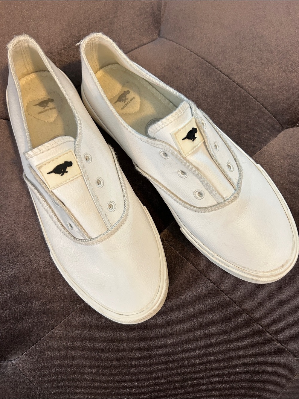 Rocket Dog White Slip-On Sneakers